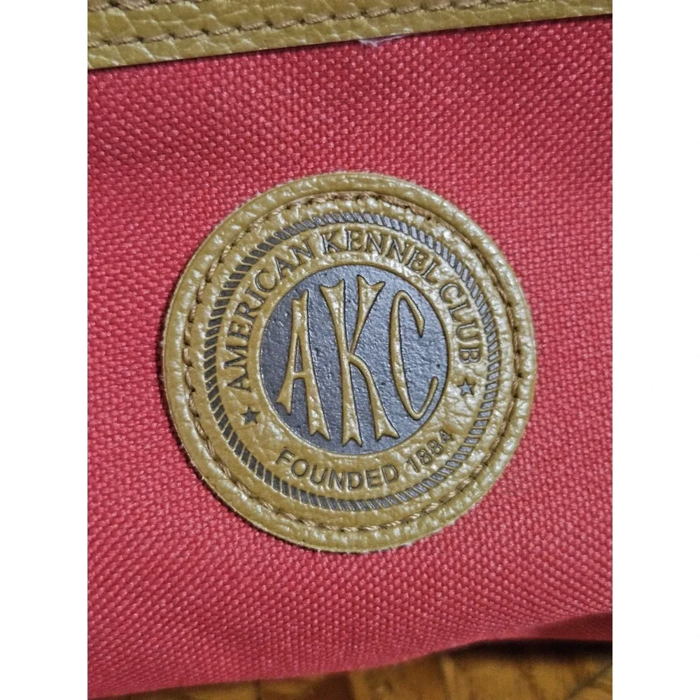 AKC Red Small Dog Bag Carrier American Kennel Sherpa Insert , Pet Travel Bag